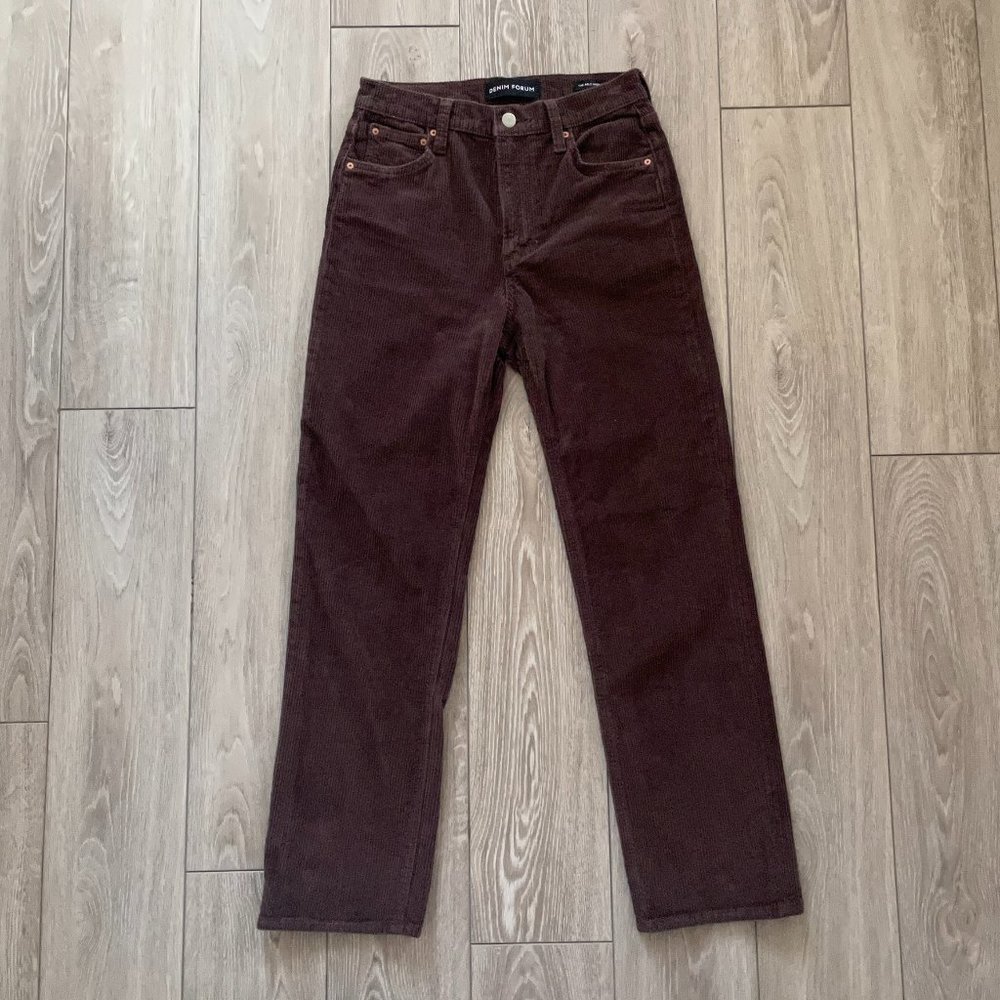 Aritzia | Denim Forum Arlo Hi-Rise Straight Corduroy Pant - Size 26 - Picture 3 of 13